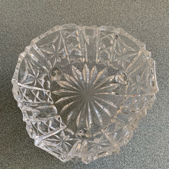 VINTAGE•crystal 3 footed tray• makeup •vanity - Picture 2 of 7